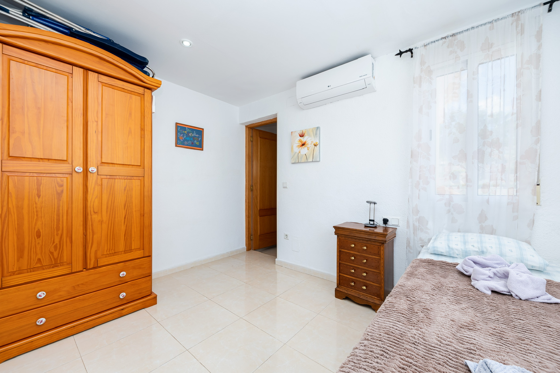 Sypialnia piętro 2 w bungalowiu wakacyjnym w La Mata